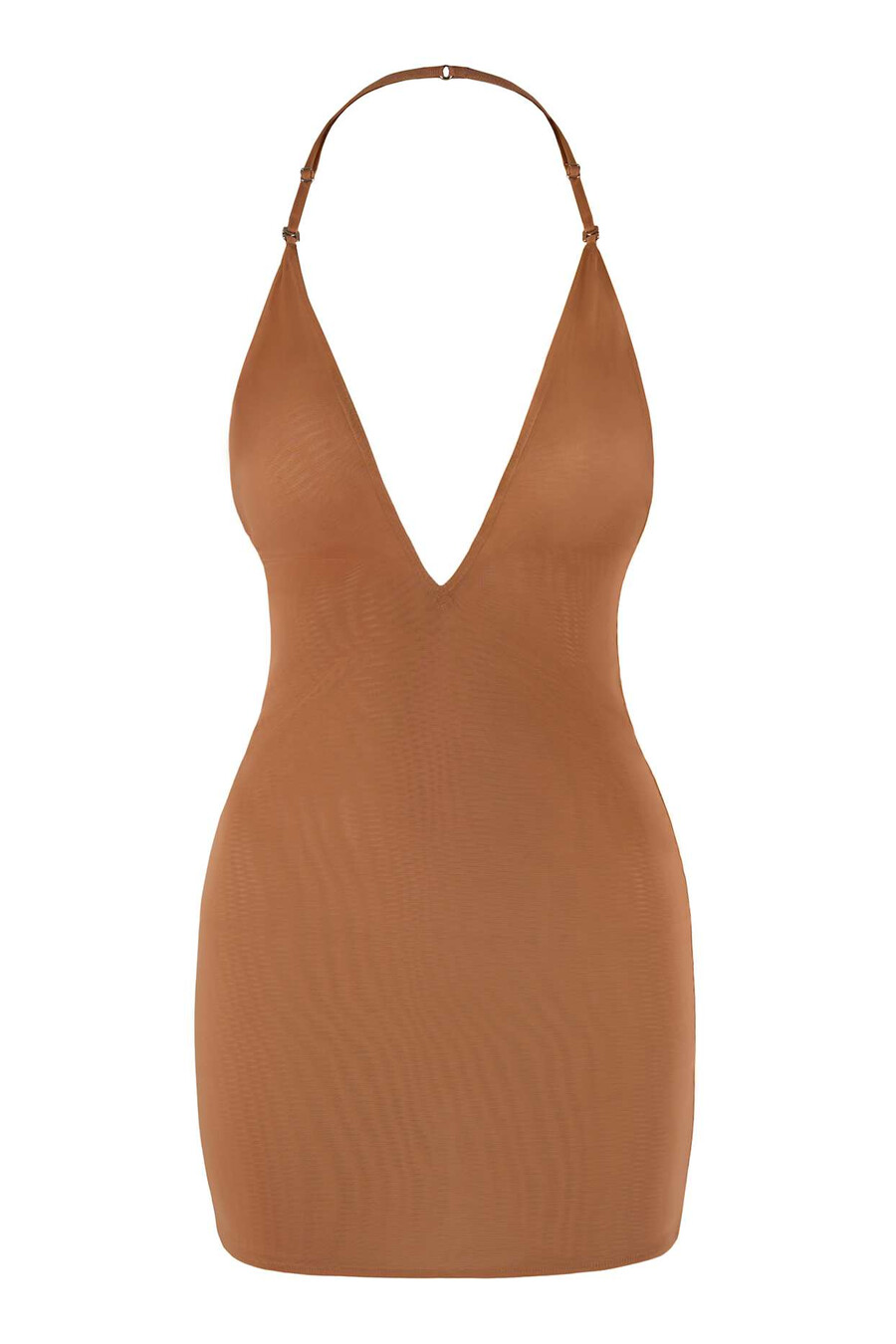 Μίνι φόρεμα intimates με απαλό πλέγμα και πολλές οδούς σε μελί χρώμα