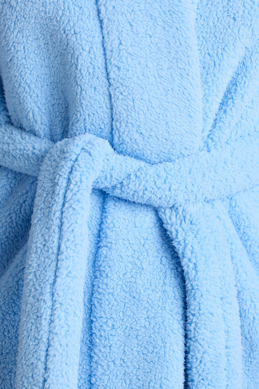 Ρόμπα από φλις με δέσιμο μπροστά σε χρώμα baby blue